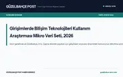 Girişimlerde Bilişim Teknolojileri Kullanım Araştırması Mikro Veri Seti, 2026