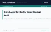 Güzelbahçe Can Dostlar Yaşam Merkezi Açıldı